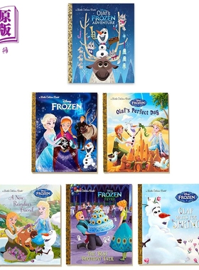 小金书故事集6册 Olafs Frozen Adventure Little Golden Book 奥拉夫的冰雪冒险 英文原版绘本迪士尼冰雪奇缘Frozen【中商原