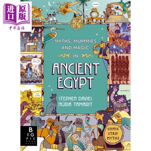 Mummies 中商原版 Egypt 古埃及神话 Myths 英文原版 Magic and 进口童书 趣味漫画故事集 神话故事儿童读物 Ancient