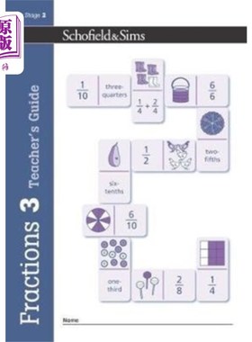 海外直订Fractions, Decimals and Percentages Book 3 Teach... 分数、小数和百分比第3册教师指南(3年级，7-8岁)