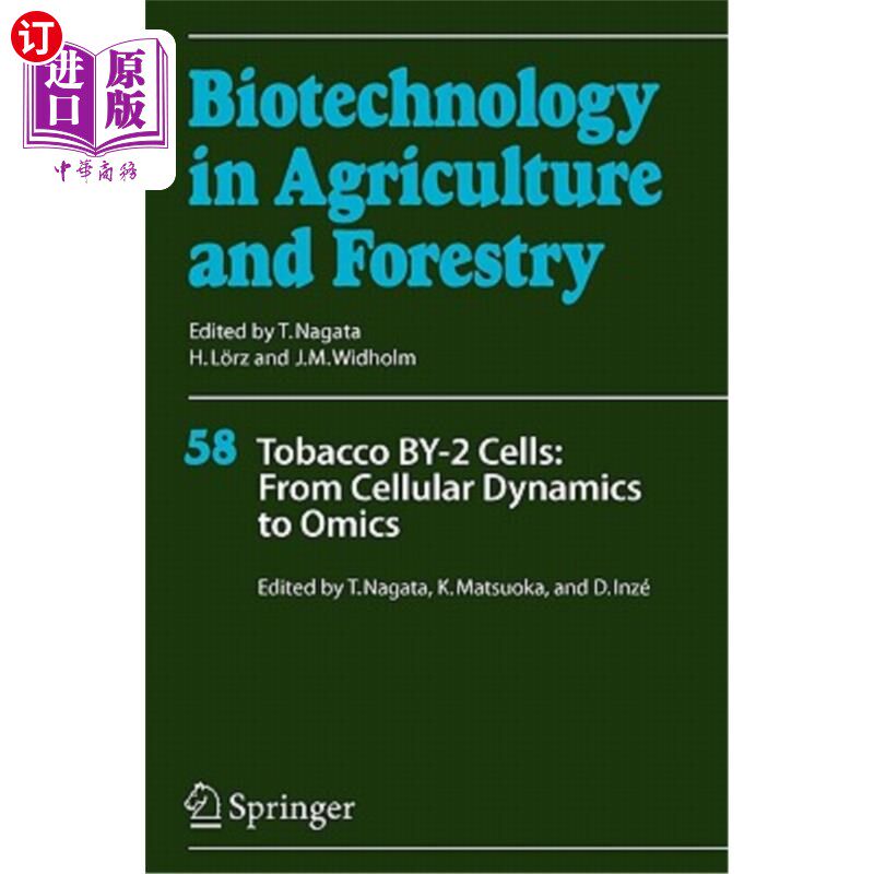 海外直订Tobacco By-2 Cells: From Cellular Dynamics to Omics 烟草By-2细胞:从细胞动力学到组学