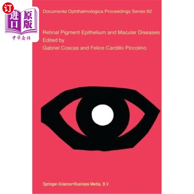 海外直订医药图书Retinal Pigment Epithelium and Macular Diseases 视网膜色素上皮与黄斑疾病