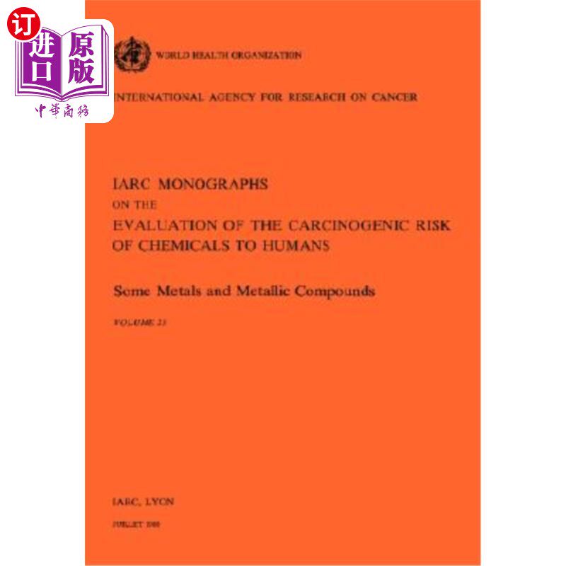 海外直订医药图书Some Metals and Metallic Compounds. Vol 23 一些金属和金属化合物。第23卷