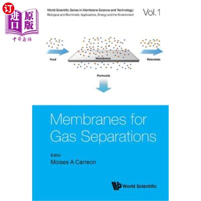 海外直订Membranes for Gas Separations 气体分离膜