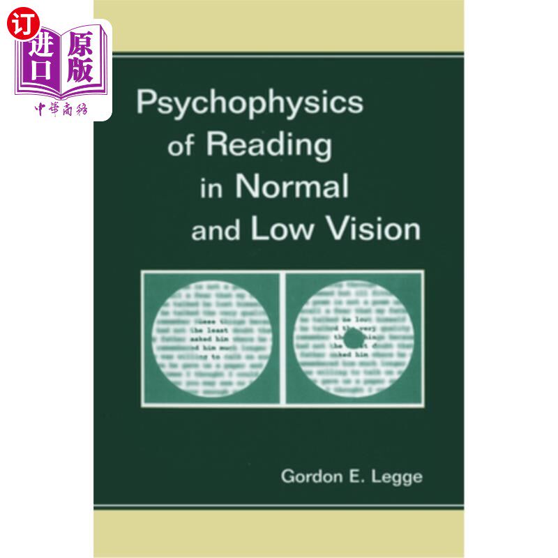 海外直订医药图书Psychophysics of Reading in Normal and Low Vision 正常视力与低视力阅读的心理物理学