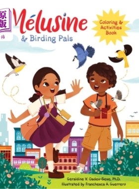 海外直订Melusine Coloring & Activities Book: Your Passport to a World of Feathery Fun! Melusine着色和活