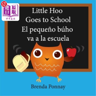 小胡?猫头鹰去上学 小胡去上学 Hoo goes school escuela 海外直订Little peque?o búho
