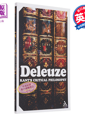 康德的批判哲学 德勒兹 Kant's Critical Philosophy 英文原版 Gilles Deleuze【中商原版】