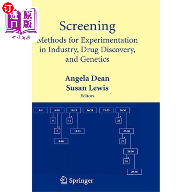 海外直订Screening: Methods for Experimentation in Industry, Drug Discovery, and Genetics 筛选：工业实验、药物发现和