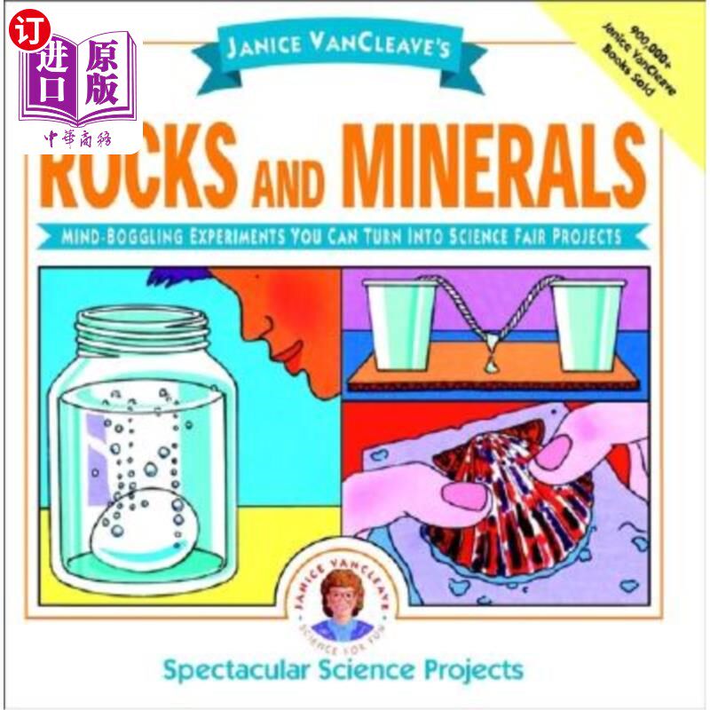 海外直订Janice Vancleave's Rocks and Minerals: Mind-Boggling Experiments You Can Turn In 珍妮丝·凡克里夫的岩石和矿