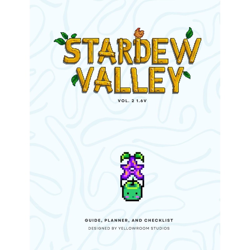 星露谷物语 原创粉丝制作的游戏指南 计划和清单 硬壳版 英文原版 Stardew Valley Yellow Room Studios【中商原版】