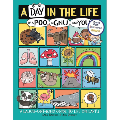 Mike Barfield 地球上的爆笑生活 英文原版儿童知识科普绘本图画书 A Day in the Life of a Poo a Gnu and You【中商原版】