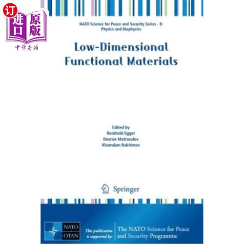 海外直订Low-Dimensional Functional Materials 低维功能材料