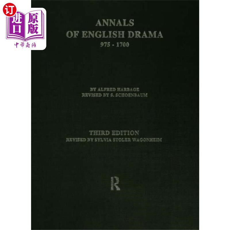 海外直订Annals of English Drama 975-1700 975-1700年英国戏剧编年史