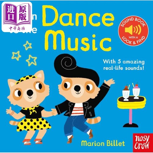 发声书 聆听舞蹈音乐 Listen to the Dance Music 英文原版 童书 儿童纸板书 Marion Billet 乐感启蒙培育【中商原版】