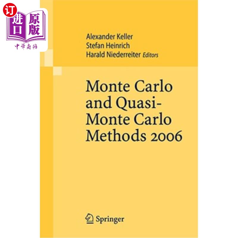 海外直订Monte Carlo and Quasi-Monte Carlo Methods 2006 蒙特卡罗和准蒙特卡罗方法,2006