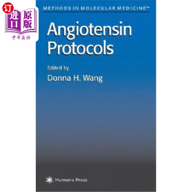 海外直订医药图书Angiotensin Protocols 血管紧张素协议