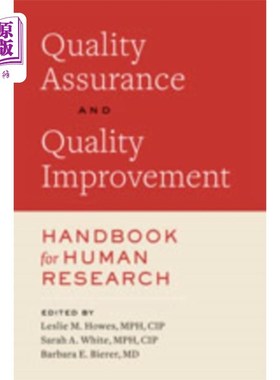 海外直订医药图书Quality Assurance and Quality Improvement Handbo... 人类研究质量保证和质量改进手册