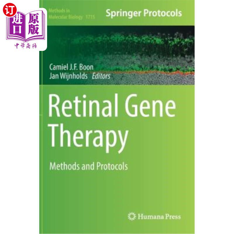 海外直订医药图书Retinal Gene Therapy: Methods and Protocols 视网膜基因治疗:方法和方案