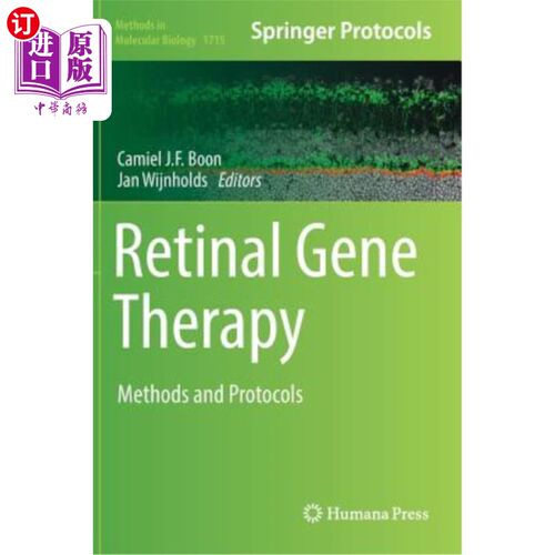 海外直订医药图书Retinal Gene Therapy: Methods and Protocols 视网膜基因治疗:方法和方案
