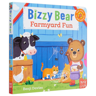 现货 【中商原版】小熊很忙系列 有趣的农场 英文原版 Bizzy Bear: Farmyard Fun 纸板书 3-6岁