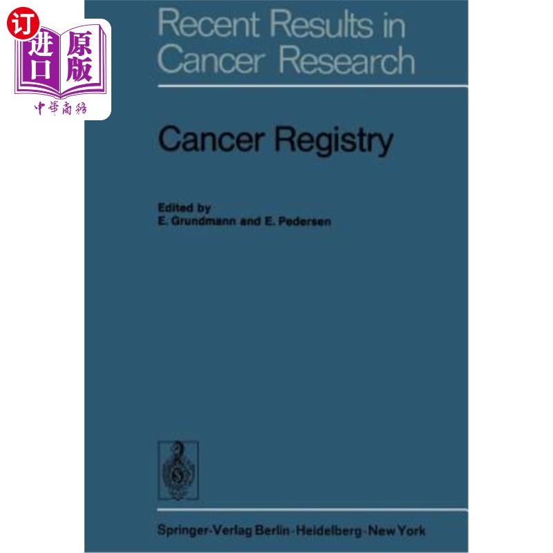 海外直订医药图书Cancer Registry 癌症登记处