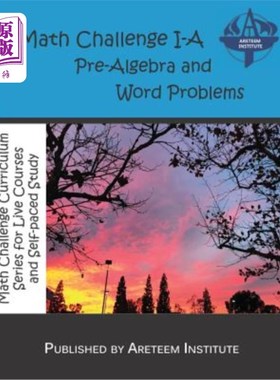 海外直订Math Challenge I-A Pre-Algebra and Word Problems 数学挑战I-A代数预科和单词问题