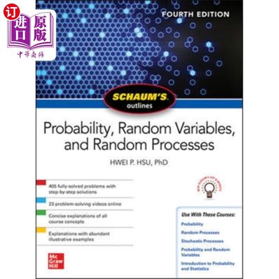 海外直订Schaum's Outline of Probability, Random Variable... 《绍姆概论、随机变量和随机过程》，第四版