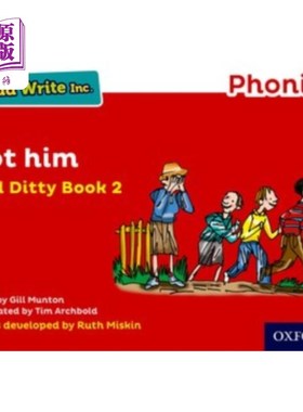 海外直订Read Write Inc. Phonics: Red Ditty Book 2 Got Him Read Write公司《红色小调书2》抓到他了