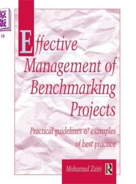 海外直订Effective Management of Benchmarking Projects 对标项目的有效管理