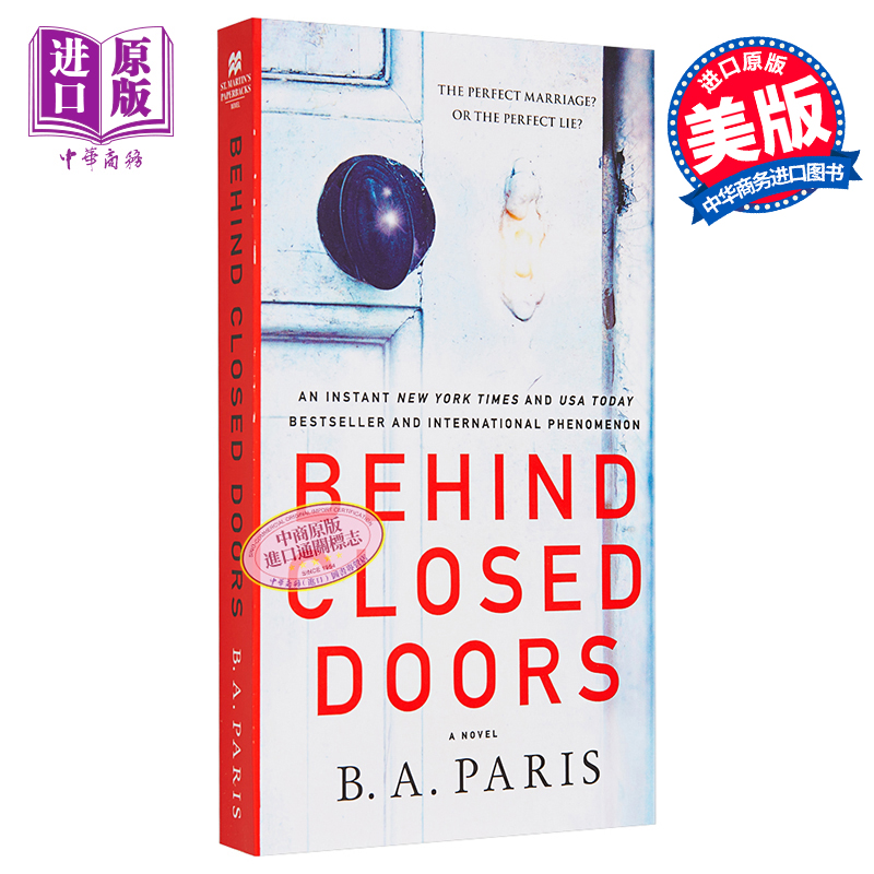 现货闭门造车 BA Paris悬疑小说系列英文原版 Behind Closed Doors国际畅销书作者 BA PARIS【中商原版】