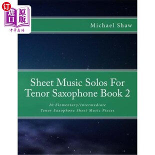 Elementary For Book Saxophone Solos Tenor Intermediate 海外直订Sheet Music