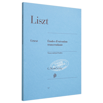 Transcendental Studies 进口艺术 李斯特超技练习曲 钢琴独奏带指法【中商原版】