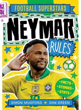 预售 Football Superstars Neymar Rules 球星传：内马尔 英文原版 儿童绘本 早教认知 Simon Mugford 7-12岁【中商原版】