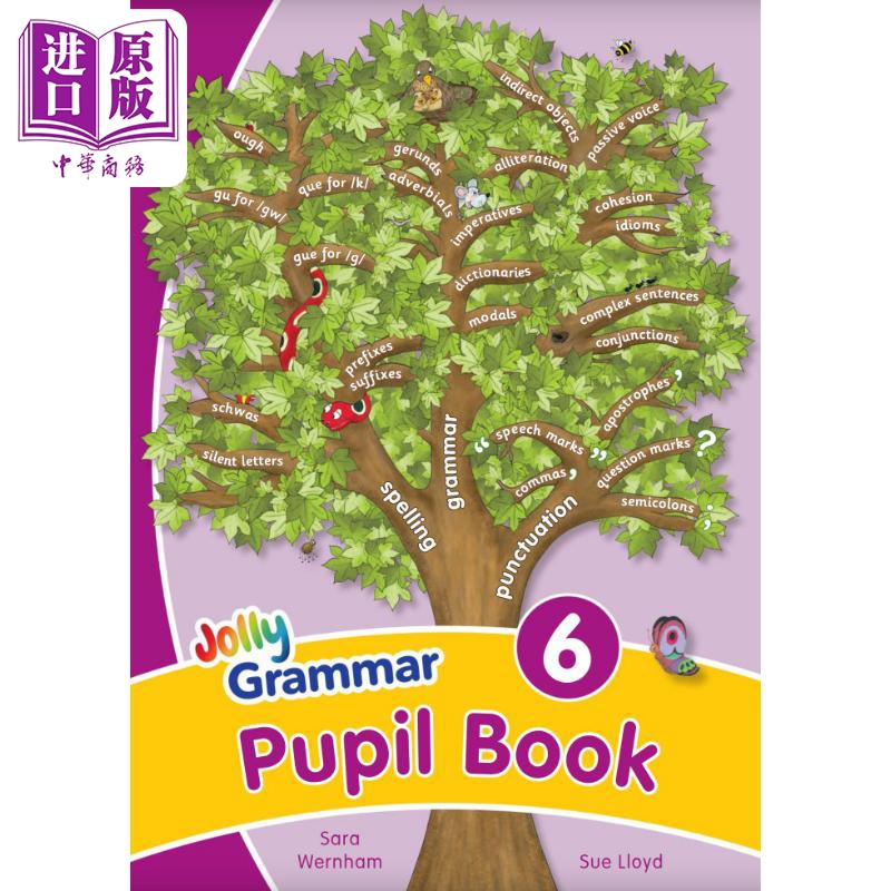 现货 快乐语法6 学生用书 手写体字母 英式英语版 Jolly Grammar 6 Pupil Book In Precursive Letters 英文原版进口【中商原版】