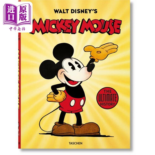 Walt DisneyS Mickey Mouse 进口艺术 华特·迪士尼的米老鼠：历史全集 （新版） Taschen【中商原版】