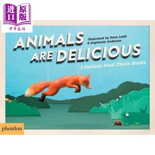 现货 Sarah Hutt:Animals Are Delicious 美味的食物链儿童绘本英文原版【中商原版】