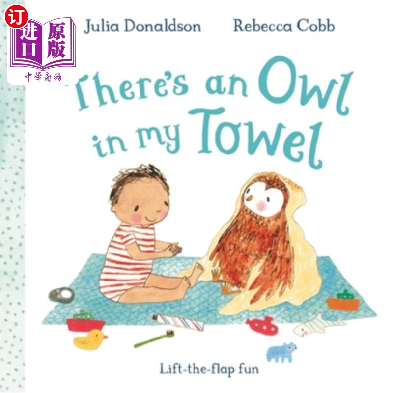 海外直订There's an Owl in My Towel: A Lift-The-Flap Book 我的毛巾里有一只猫头鹰：一本掀门书