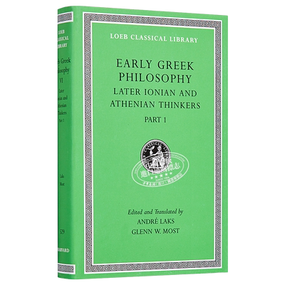 现货 古希腊哲学 卷六 共九卷 Early Greek Philosophy Volume VI 英文原版 Andre Laks【中商原版】