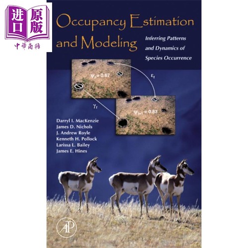 现货 Occupancy Estimation and Modeling 英文原版 占用率估算以及建模 第1版 Darryl MacKenzie【中商原版】