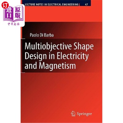 海外直订Multiobjective Shape Design in Electricity and Magnetism 电磁多目标形状设计