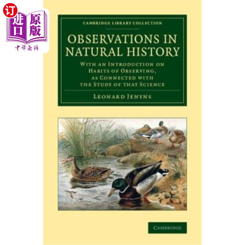 海外直订Observations in Natural History: With an Introduction on Habits of Observing, as 自然史观察：介绍与该科学研究相