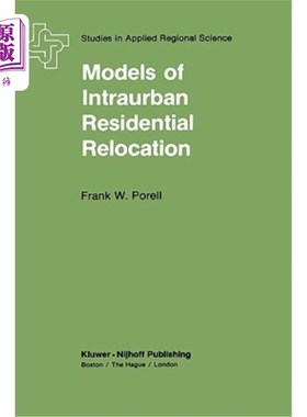 海外直订Models of Intraurban Residential Relocation 城市内部居民搬迁模式