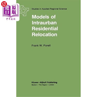 海外直订Models of Intraurban Residential Relocation 城市内部居民搬迁模式