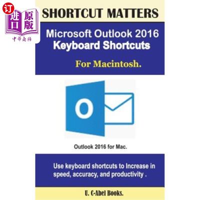 海外直订Microsoft Outlook 2016 Keyboard Shortcuts For Macintosh 微软Outlook 2016的麦金塔键盘快捷键