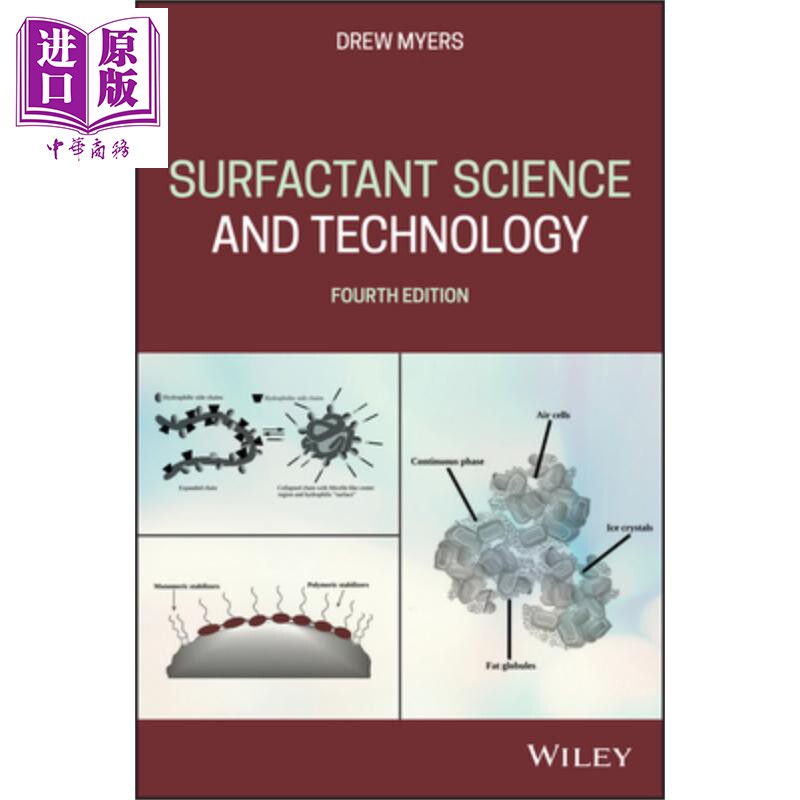 现货 表面活性剂科学与技术 第4版 英文原版 Surfactant Science and Technology 4th Edition Drew Myers【中商原版】