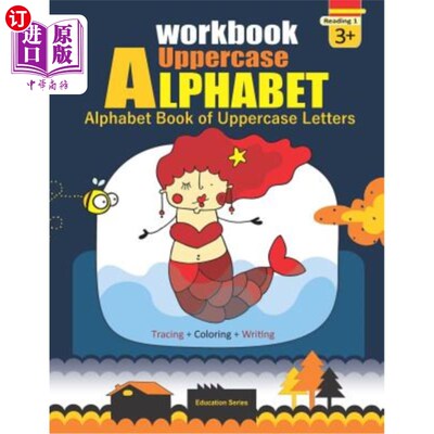 海外直订Alphabet Book of Uppercase Letters (Workbook) 大写字母字母字母表（工作手册）
