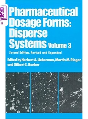 海外直订医药图书Pharmaceutical Dosage Forms: Disperse Systems 药物剂型:分散系统