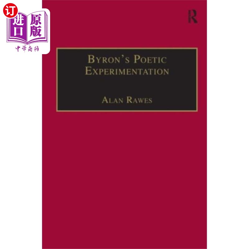 海外直订Byron’s Poetic Experimentation 拜伦的诗歌实验