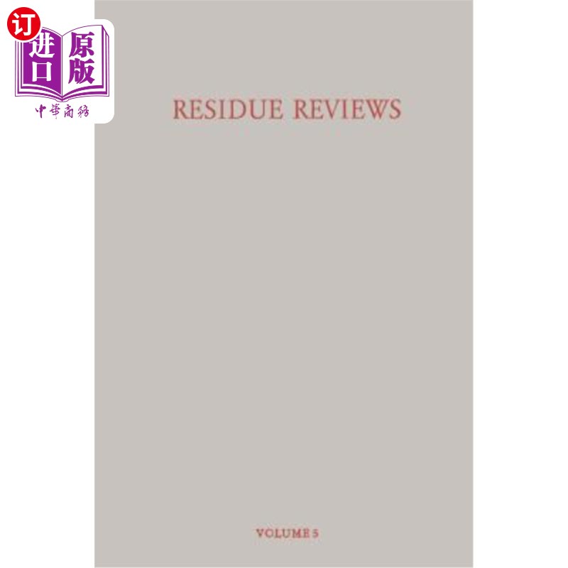 海外直订Instrumentation for the Detection and Determination of Pesticides and Their Resi 食品中农药及其残留的检测和测定