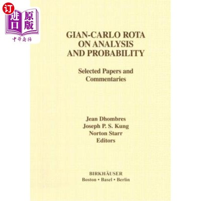 海外直订Gian-Carlo Rota on Analysis and Probability: Selected Papers and Commentaries 吉安·卡洛·罗塔论分析和概率：